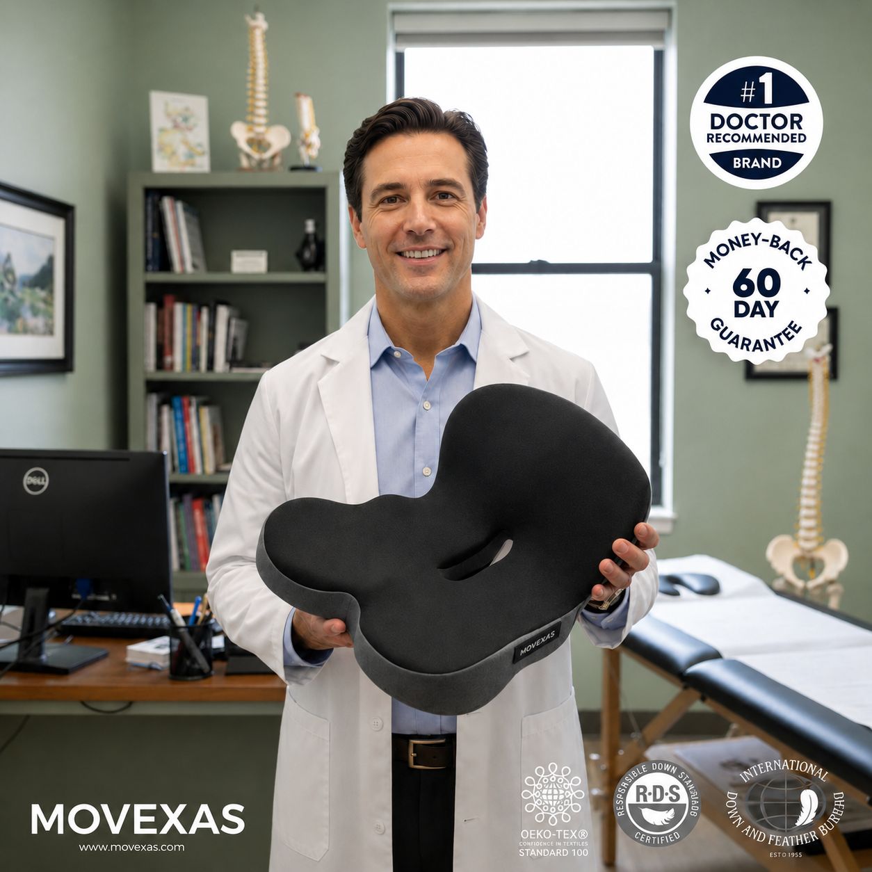 Movexas™ Tailbone Relief Cushion