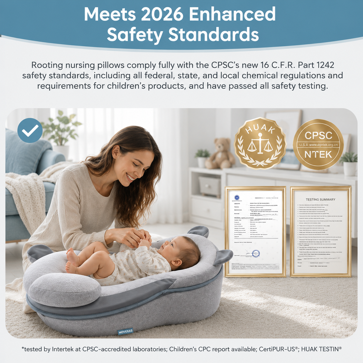Movexas™ ComfortNest Baby Lounger